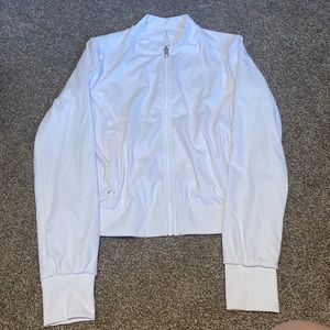 Athleta XXS white warm up jacket
